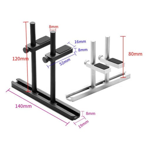Soporte para Tarjeta Gráfica Finalcool de Aleación de Aluminio Ajustable, Posición Ventilador Chasis, 8 cm (Plateado)