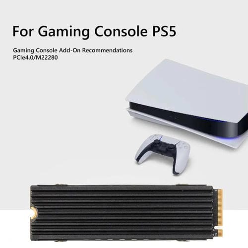 Disipador de Calor de Aluminio Finalcool para SSD Nvme M.2 2280 para PC de Escritorio y PS5 (Negro)