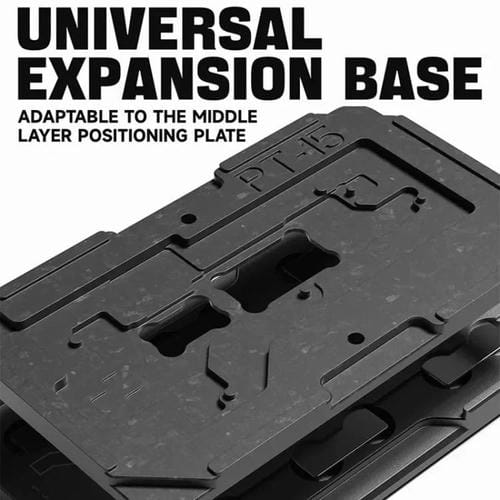 Base Luowei + Coussin en Maille d'Étain CPU Puce Table Magnétique Tapis en Silicone (Gris)