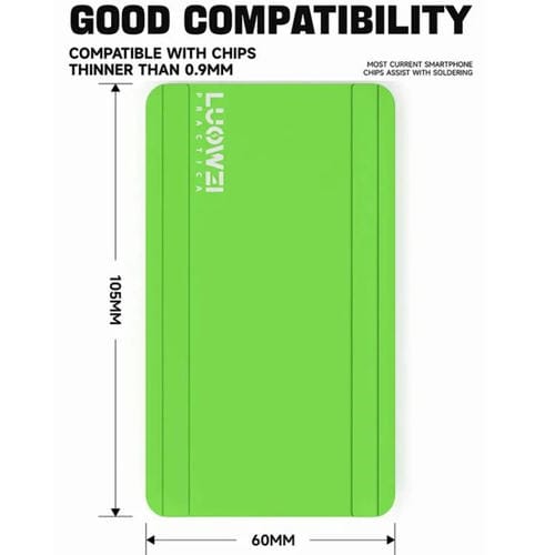 Base Luowei + Coussin en Maille d'Étain CPU Puce Table Magnétique Tapis en Silicone (Gris)