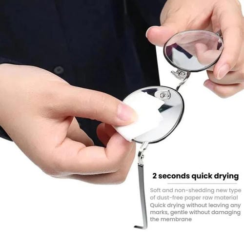 Kit portátil de limpeza JRC F502 (100 Peças) álcool ecrãs de telemóveis e papel óculos