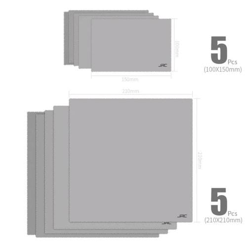 Reinigungstuch JRC (10 Stück) Laptop-Bildschirm, Digitalkamera, Mobiltelefon und Brille