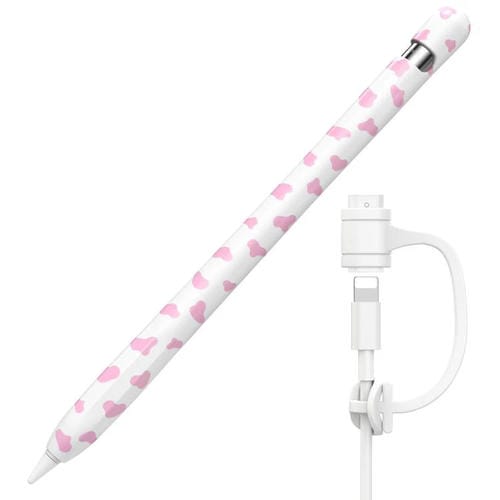 Funda protectora de silicona AhaStyle PT93CW para Apple Pencil 1 (rosa)