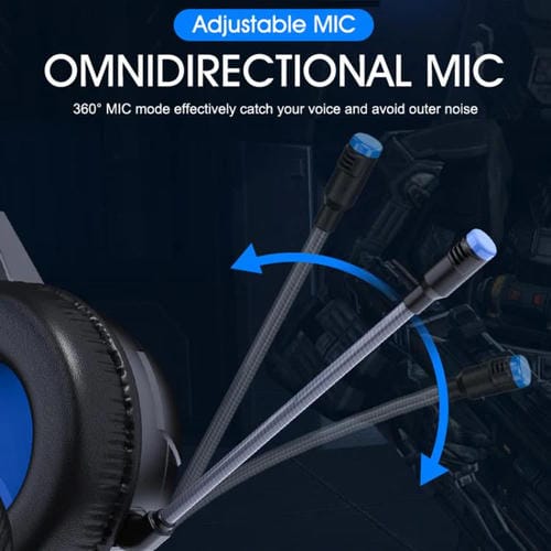 Auriculares iMICE HD-490 con cable 3,5 mm micrófono luz de colores para juegos y deportes electrónicos