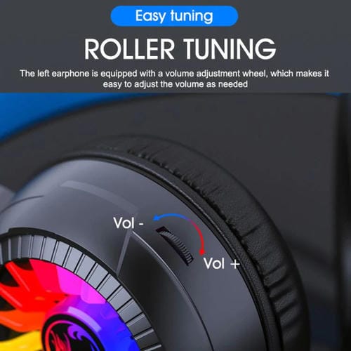 Auriculares iMICE HD-490 RGB Light 7,1 mm para juegos de ordenador y esports con cable y micrófono