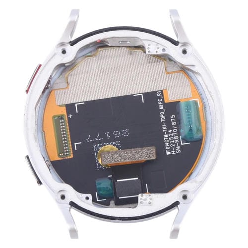Écran LCD Samsung Galaxy Watch 4 SM-R870 avec Cadre (Argent)