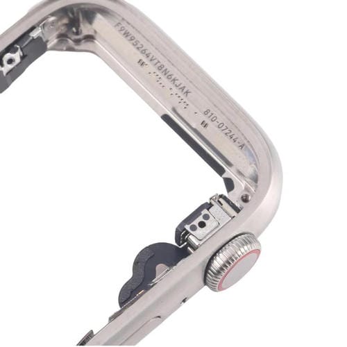 Marco Central de Acero Inoxidable Apple Watch Series 5 40mm LTE con Placa Bisel, Corona, Eje Giratorio y Cable Flex