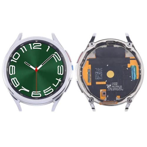 Écran LCD Samsung Galaxy Watch 6 Classic 47mm SM-R960/R965 avec Cadre (Argenté)