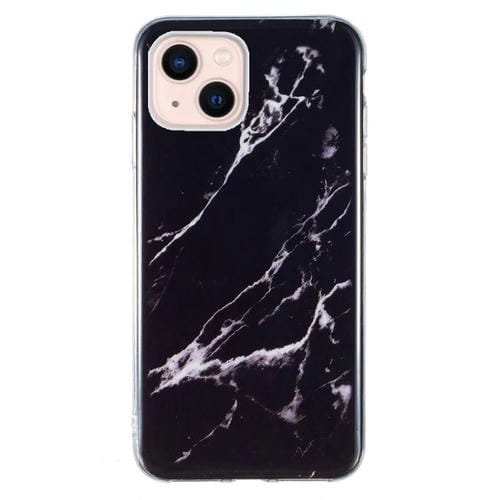 Estuche para Teléfono Imd Marble TPU para iPhone 15 (Negro) - MOVILSTORE