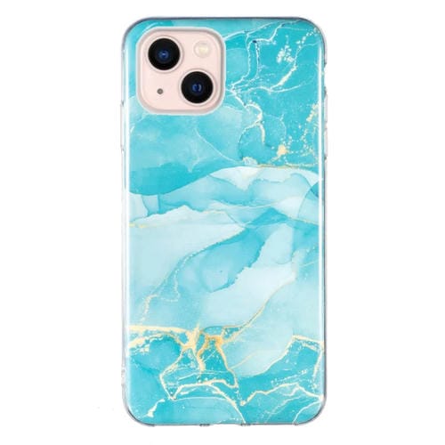 Funda para Teléfono Imd Marble TPU para iPhone 15 (Verde) - MOVILSTORE