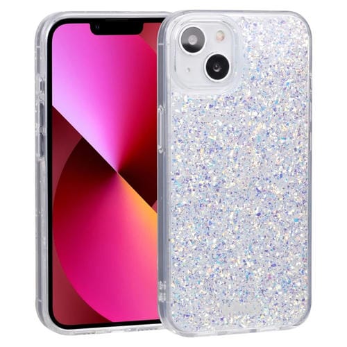 Para iPhone 15 Dfans Design Starry Sky Epoxy Funda para Teléfono (Plateado) - MOVILSTORE