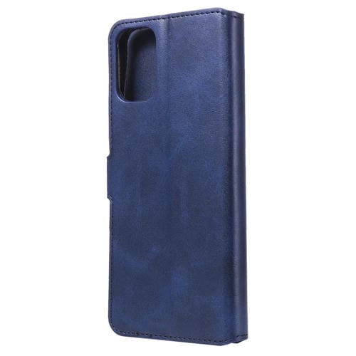 Para Motorola Moto G9 Plus Classic Calf Texture PU + TPU Funda de cuero con tapa horizontal, con soporte, ranuras para tarjetas y billetera (azul)