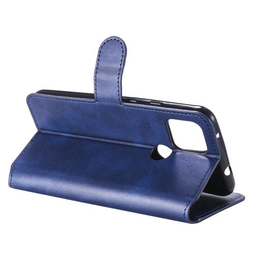 Para Google Pixel 5 XL / Pixel 4a 5G Classic Calf Texture PU + TPU Funda de cuero con tapa horizontal, con soporte, ranuras para tarjetas y billetera (azul)