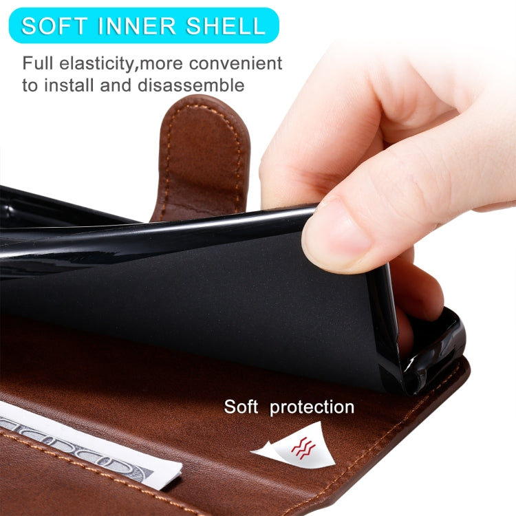 Para Nokia 3.4 / 7.3 Classic Calf Texture PU + TPU Funda de cuero con tapa horizontal, con soporte, ranuras para tarjetas y billetera (marrón)