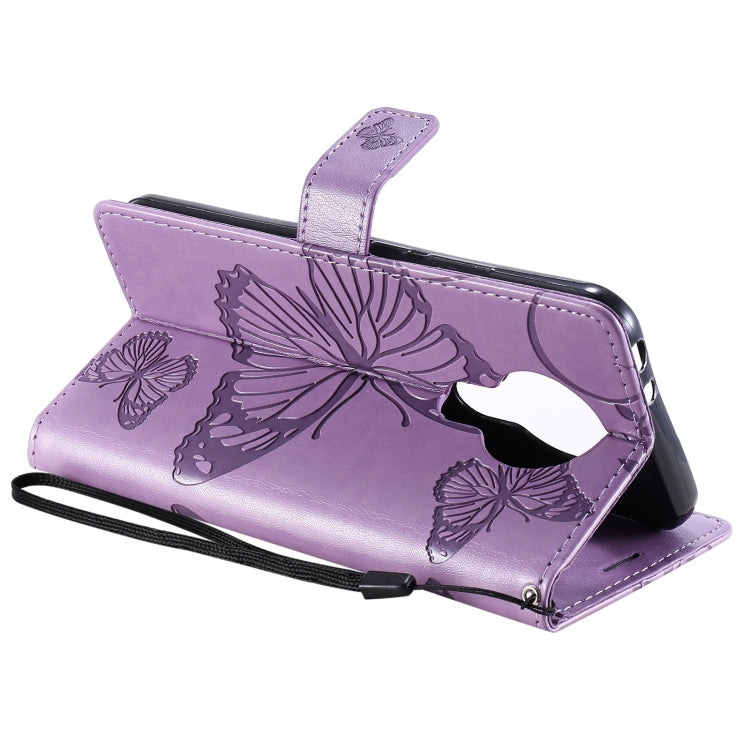 Para Nokia 3.4 Estuche de cuero con tapa horizontal con estampado de mariposas 3D con soporte, ranura para tarjeta y billetera
