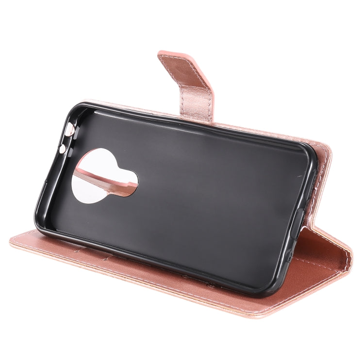 Para Nokia 3.4 3D Mariposas en relieve Patrón Horizontal Flip Funda de cuero con soporte, ranura para tarjeta y billetera