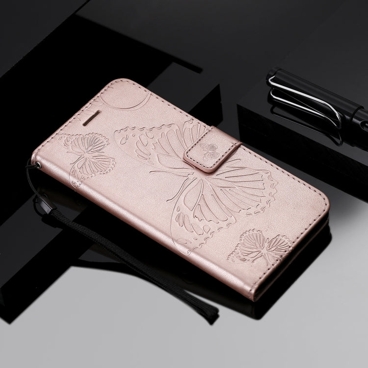 Para Nokia 3.4 3D Mariposas en relieve Patrón Horizontal Flip Funda de cuero con soporte, ranura para tarjeta y billetera