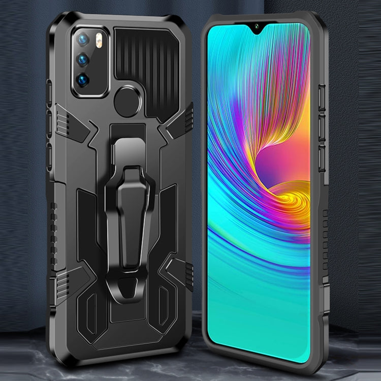Para Infinix Hot 9 Play Machine Armor Warrior Aftersproof PC + TPU Funda protectora (Royal Blue)
