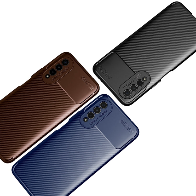 Para honrar X20 SE Carbon Fiber Texture TPU a prueba de golpes (Azul)