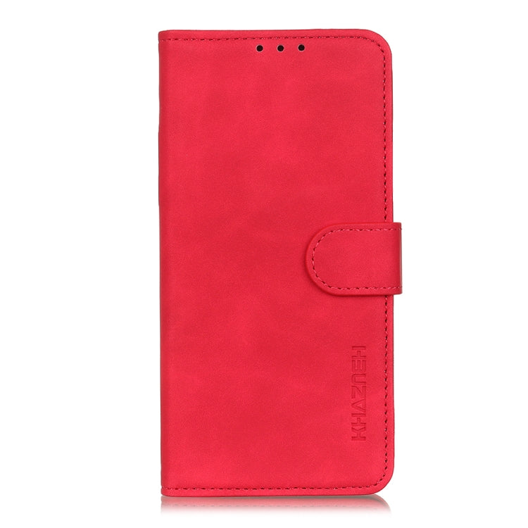 Para Google Pixel 6 Khazneh Retro Texture PU + TPU Funda de cuero de flip horizontal con soporte y ranuras para tarjetas y billetera (rojo)