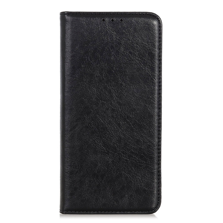 Para Google Pixel 6 Pro Magnetic Crazy Horse Texture Horizontal Flip Funda de cuero con soporte y ranuras para tarjetas y billetera (Negro)