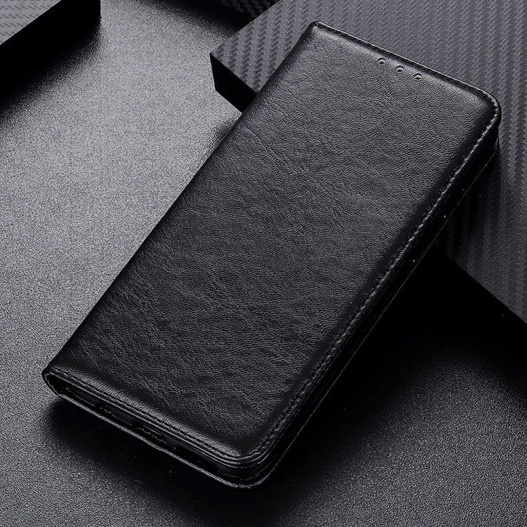 Para Google Pixel 6 Pro Magnetic Crazy Horse Texture Horizontal Flip Funda de cuero con soporte y ranuras para tarjetas y billetera (Negro)