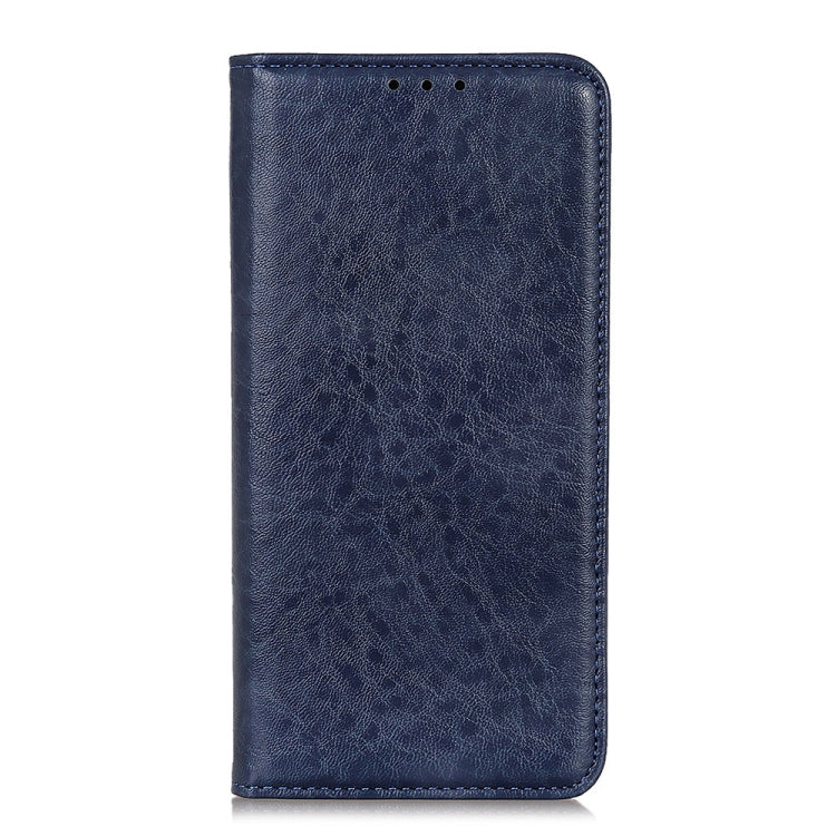 Para Google Pixel 6 Pro Magnetic Crazy Horse Texture Horizontal Flip Funda de cuero con soporte y tragamonedas y billetera (azul)