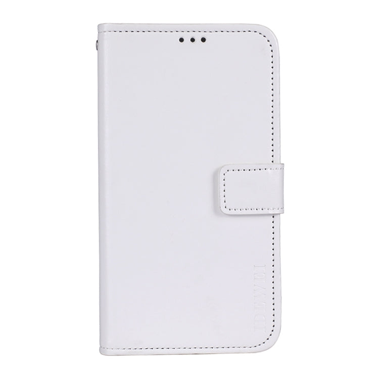 Para Nokia G20 Idewei Crazy Horse Texture Horizontal Flip Funda de cuero con soporte y tragamonedas y billetera (blanco)