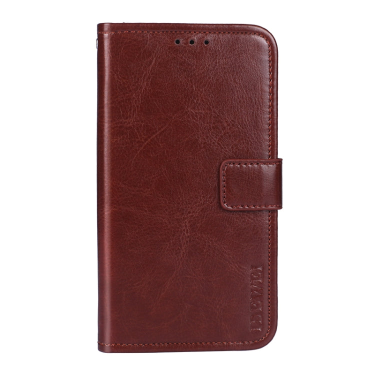Para honrar X20 SE Idewei Crazy Horse Texture Horizontal Flip Funda de cuero con soporte y tragamonedas y billetera (marrón)