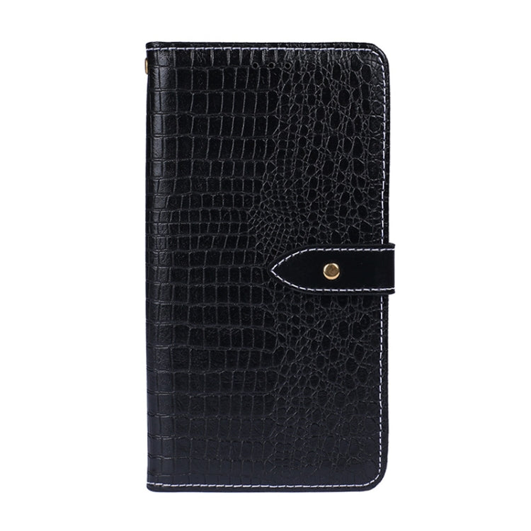 Para ZTE NUBIA RED MAGIC MAGIC 6R IDEWEI CROPODILE TEXTURE HORIZONTAL Funda de cuero con soporte y tragamonedas y billetera (Negro)