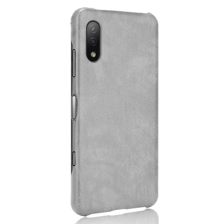 Para Sony Xperia Ace II a prueba de golpes Litchi Texture PC + Case (gris)