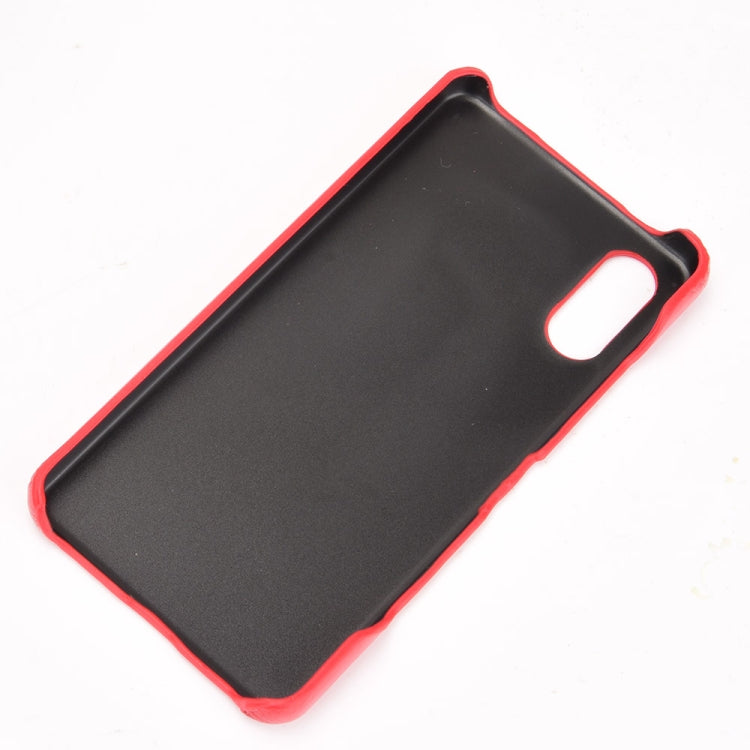 Para Sony Xperia Ace II a prueba de golpes Litchi Texture PC + Case (gris)