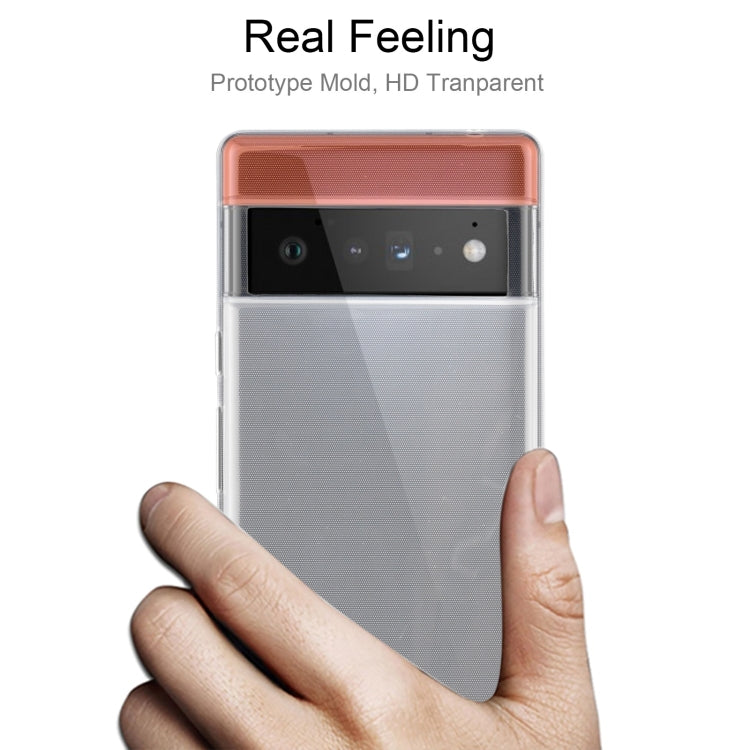 Para Google Pixel 6 Pro 0.75mm TPU transparente ultrafino TPU Funda protectora