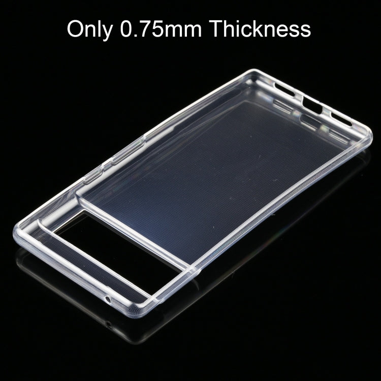 Para Google Pixel 6 Pro 0.75mm TPU transparente ultrafino TPU Funda protectora