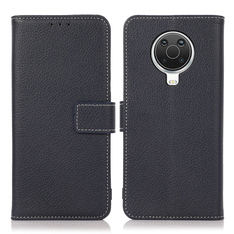 Para Nokia G20 Litchi Texture PU + TPU Funda de cuero Horizontal Flip con soporte y ranuras para tarjetas (azul)