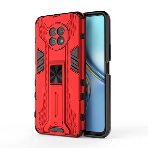 Para honrar X20 5G SUPERSONIC PC + TPU Funda protectora a prueba de golpes con titular (rojo)