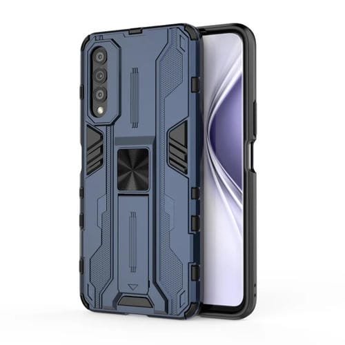 Para honrar X20 SE SuperSonic PC + TPU Funda protectora a prueba de golpes con titular (azul oscuro)