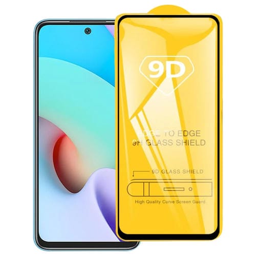 Para Xiaomi Redmi 10 / Redmi 10 Prime 2022 9D Glue completo Película de vidrio templado de pantalla completa