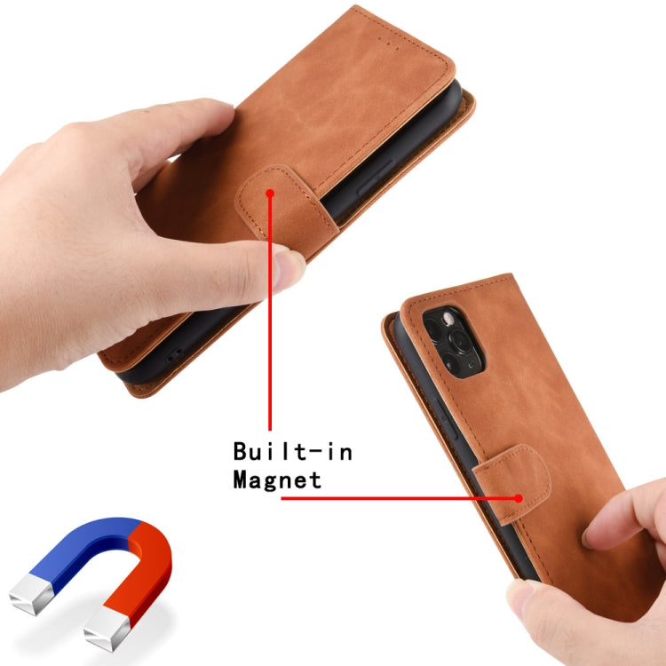 Color sólido de la piel Sienta la hebilla magnética Caja de cuero de la textura de la textura de la textura de la torna con el soporte y las tragamonedas de las tarjetas y la cartera para Xiaomi Redmi 10 (Negro)