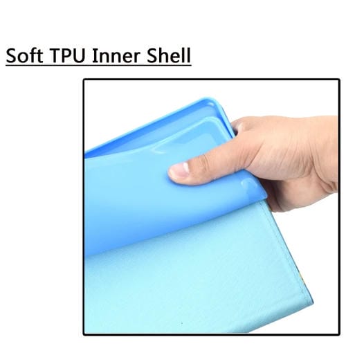 Funda para Galaxy Tab S5E T720 Cuero Pu Tapa Horizontal Soporte Ranura Tarjeta Suspensión (Búho Arcoíris)