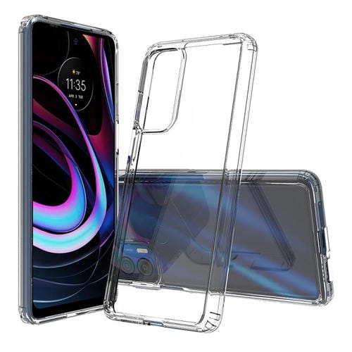 Funda Protectora para Motorola Edge (2021) TPU a Prueba de Golpes + Acrílico (Transparente)
