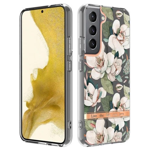 Funda Telefónica Samsung Galaxy S22 Flowers And Plants Series Imd TPU (Green Gardenia)