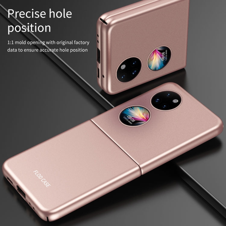 Funda para Huawei P50 Pocket Poller Caja Galvanallada Helada (Azul Zafiro)