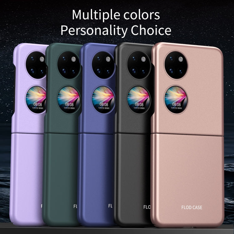Funda para Huawei P50 Pocket Poller Caja Galvanallada Helada (Azul Zafiro)