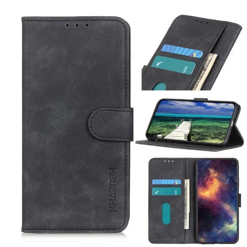 Para Xiaomi 12 / 12x / 12s Khazneh Retro Texture Leather Case (negro)