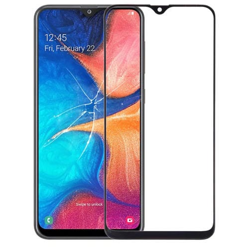 Frontbildschirm Samsung Galaxy A10e/A20e Außenglaslinse mit transparentem OCA-Klebstoff