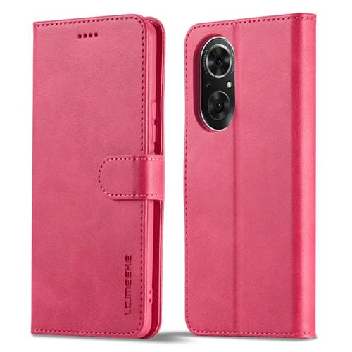 Funda para Honor 50 SE Lc.Imeekekete Texture de Cuero (Rojo)