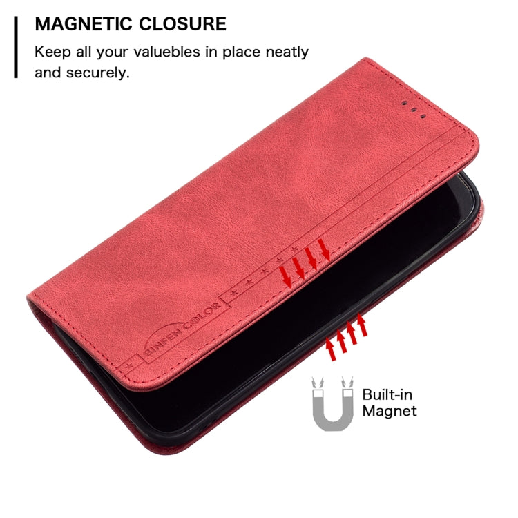 Para infinix cero x / x pro magnético rfid bloqueando la caja del teléfono antirrobo de cuero (rojo)