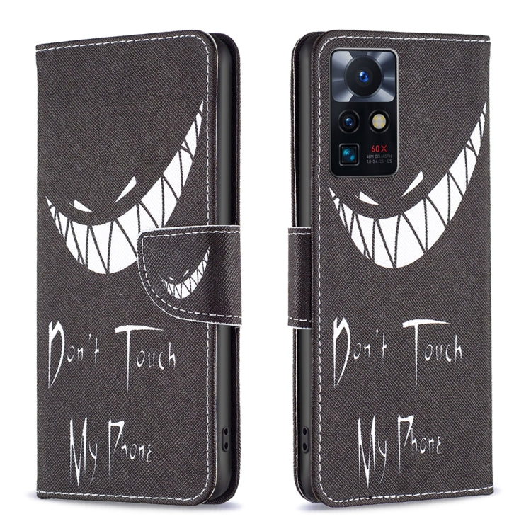Para Infinix Zero X Neo Drawing Pattern Fase de cuero (Smirk)