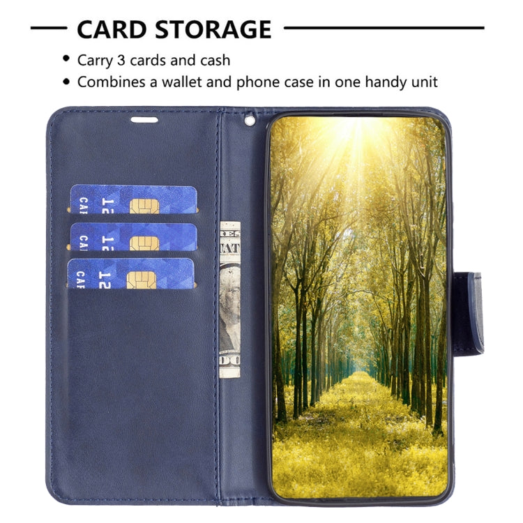 Para infinix cero x neo corderskin texture cuero caja de cuero (azul)